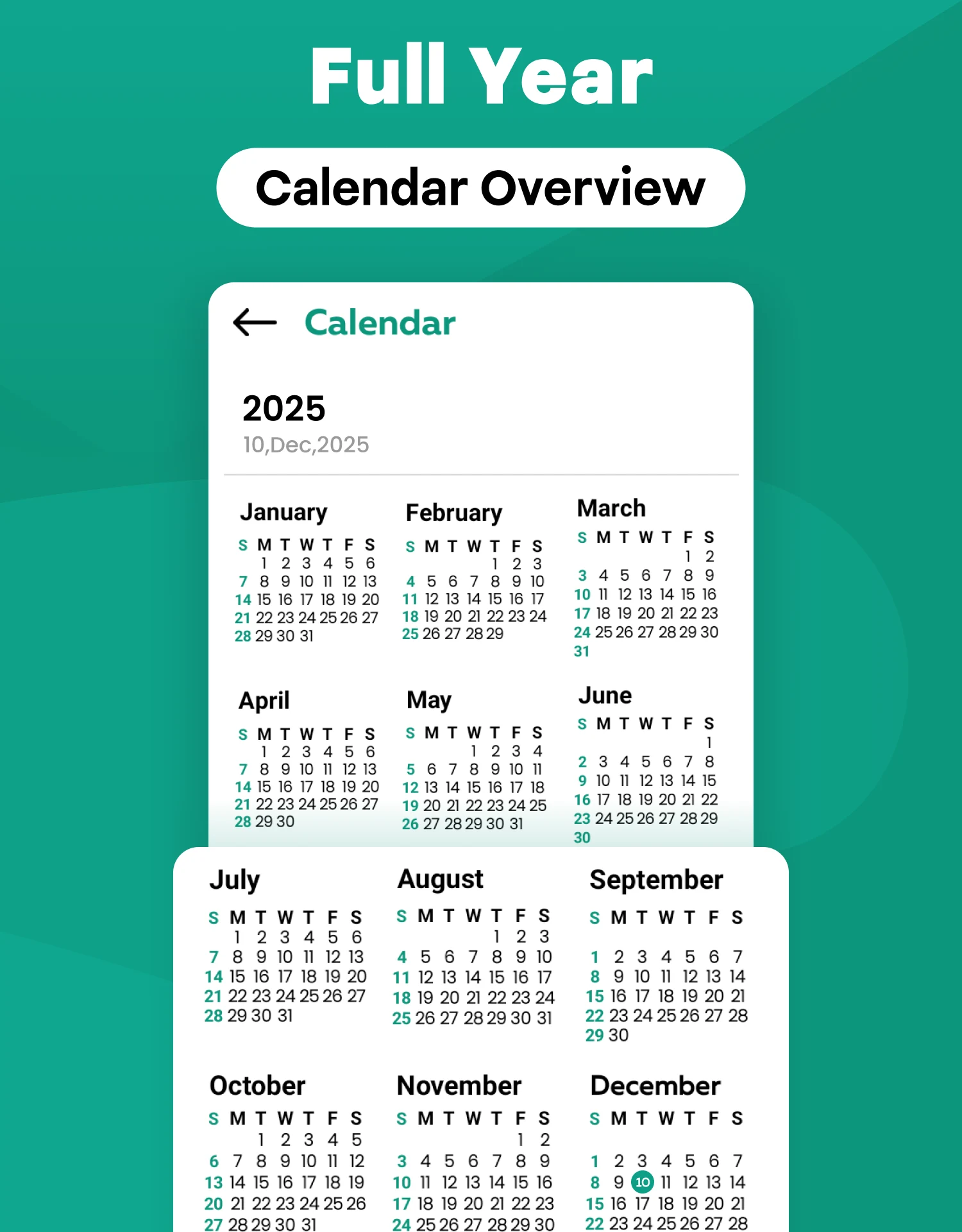 Calendar 2026 screenshot